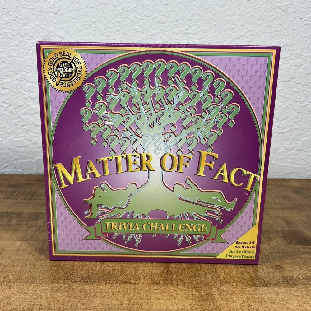 Matter of‎ Fact Trivia Challenge Game Game Development Group Ages 16+ Sealed